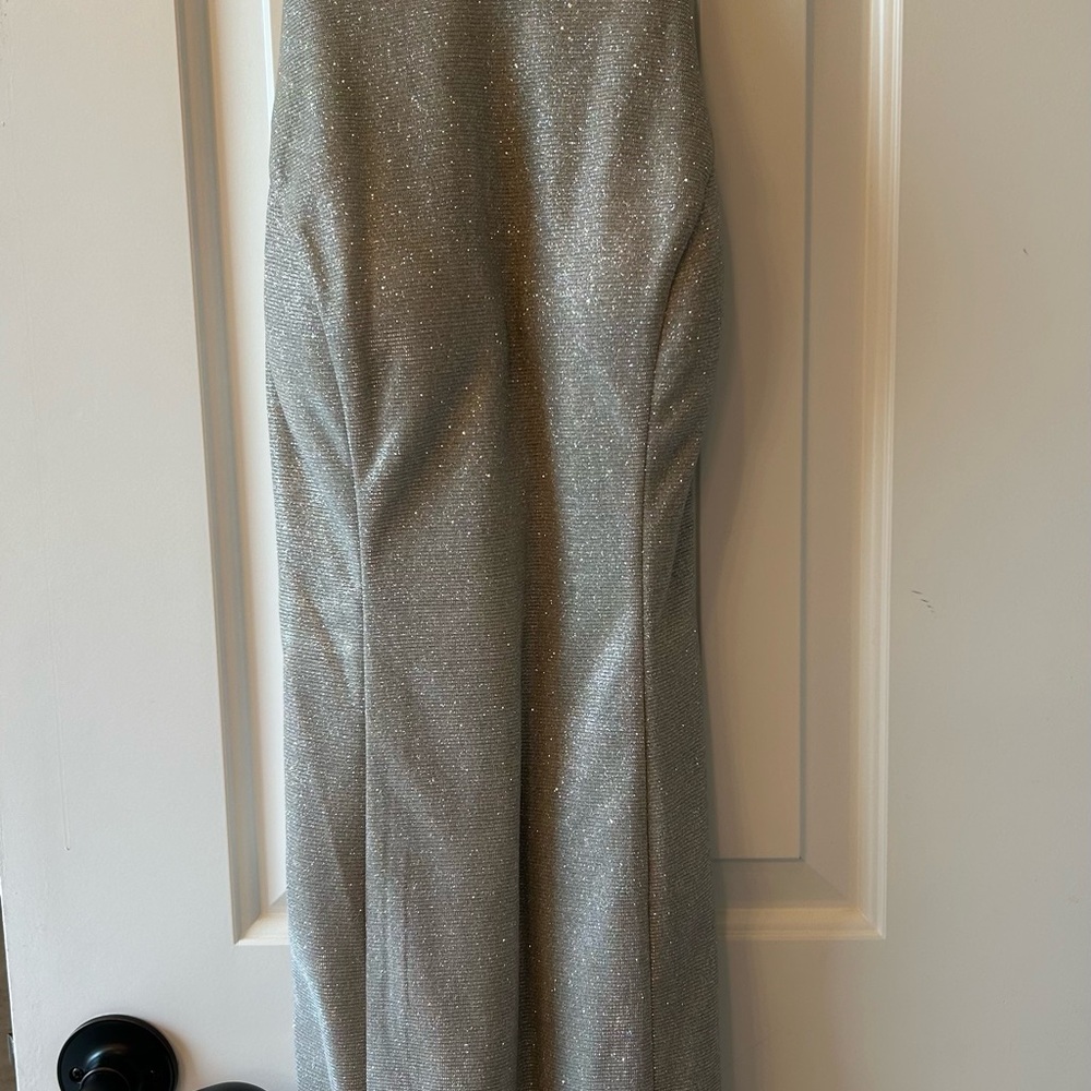 Silver Glitter Mini Dress